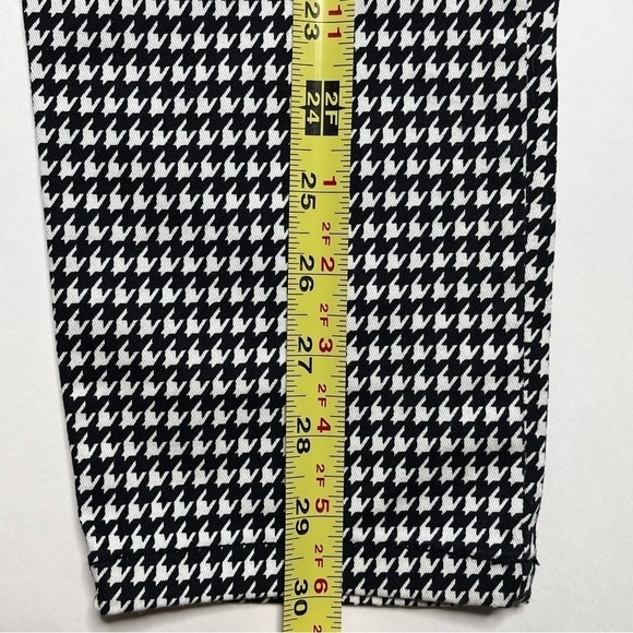 Tripp NYC Daang Goodman Houndstooth Skinny Pants Black & White 33x30 Size 9 - Picture 10 of 13